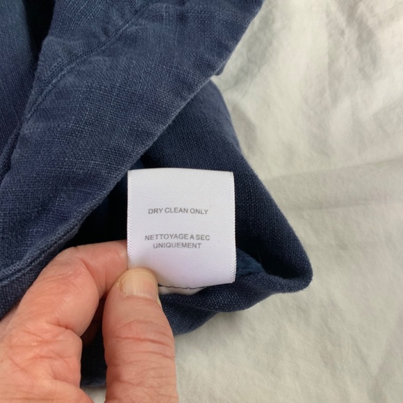 Navy Blue Merci Linen Shorts by Joie - Picture 8 of 8